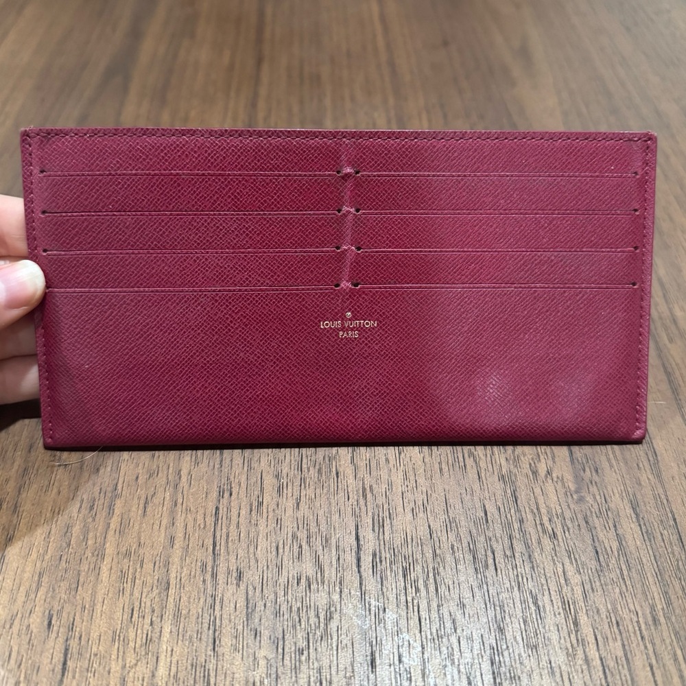 Louis Vuitton Burgundy Card Wallet